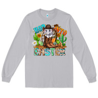 Moon Dust Hop Into Easter Bunny Western Long Sleeve Tee - CowhideDigitalArt