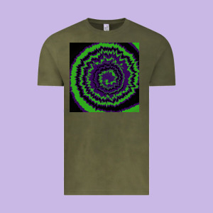 Halloween Tie Dye Pattern Black Vintage Tee Designed By Ranaportraitstore