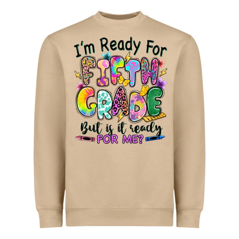 I'm Ready For Fifth Grade But Is It Ready For Me Heavyweight Sweatshirt by RanaPortraitStore | Teevron