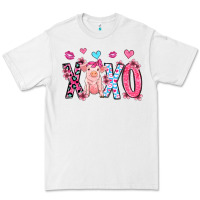 White xoxo pig olivia Premium Tee - OliviaCreatesArt