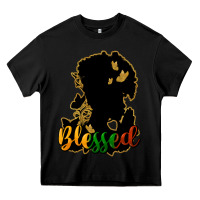 Black Blessed black history Heavy Core Tee - HowdyJamesFarm
