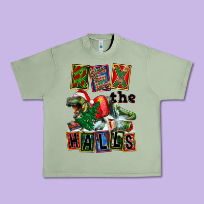 Rex The Halls Urban Heavy Tee Designed By Fadigitalartstudio