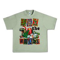 Oil Green Rex The Halls Urban Heavy Tee - FaDigitalArtStudio