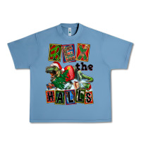 Pebble Blue Rex The Halls Urban Heavy Tee - FaDigitalArtStudio