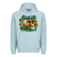 Blue Mist dead tired fueled by coffee Premium Hoodie - Artiststas