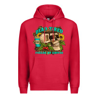 Cardinal dead tired fueled by coffee Premium Hoodie - Artiststas