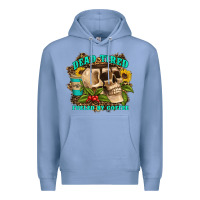 Colony Blue dead tired fueled by coffee Premium Hoodie - Artiststas