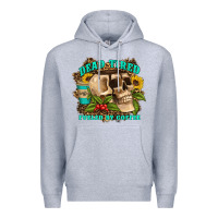 Heather Grey dead tired fueled by coffee Premium Hoodie - Artiststas