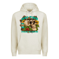 Oatmeal Heather dead tired fueled by coffee Premium Hoodie - Artiststas