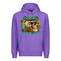 Purple dead tired fueled by coffee Premium Hoodie - Artiststas
