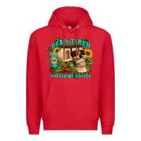 Red dead tired fueled by coffee Premium Hoodie - Artiststas
