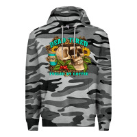Slate Camo dead tired fueled by coffee Premium Hoodie - Artiststas