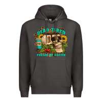 Smoke dead tired fueled by coffee Premium Hoodie - Artiststas