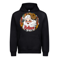 Black believe Santa Claus Christmas Urban Hoodie - Jasminsmagicworld