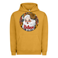 Pigment Peanut Butter believe Santa Claus Christmas Urban Hoodie - Jasminsmagicworld