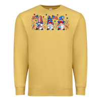 Antique Gold 4th of july gnomes libbey glass Premium Sweatshirt - RanaPortraitStore