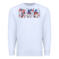 White 4th of july gnomes libbey glass Premium Sweatshirt - RanaPortraitStore