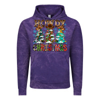 Cloud Purple Howdy Christmas Vintage Hoodie - CowhideDigitalArt
