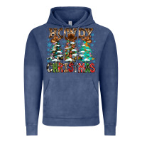 Vintage Denim Howdy Christmas Vintage Hoodie - CowhideDigitalArt
