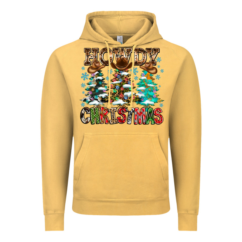 Howdy Christmas Vintage Hoodie by CowhideDigitalArt | Teevron