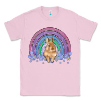 Bubblegum Pink bunny rainbow Classic Tee - Artiststas