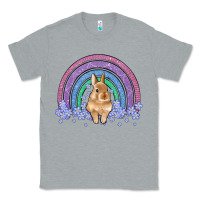 Heather Grey bunny rainbow Classic Tee - Artiststas