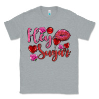 Heather Grey hey sugar with lips and candies olivia Classic Tee - OliviaCreatesArt