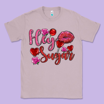 Hey Sugar With Lips And Candies Olivia Classic Tee Designed By Oliviacreatesart