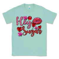 Seafoam hey sugar with lips and candies olivia Classic Tee - OliviaCreatesArt