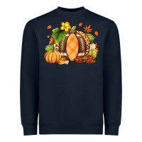 Navy Fall American Football Heavyweight Sweatshirt - RanaPortraitStore
