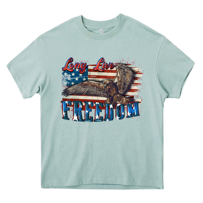 Long Live Freedom 4th Of July Heavy Core Tee by CowGirlArtShop | Teevron