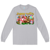 Moon Dust Happy Easter Animal Car Long Sleeve Tee - CowhideDigitalArt