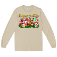 Mushroom Happy Easter Animal Car Long Sleeve Tee - CowhideDigitalArt