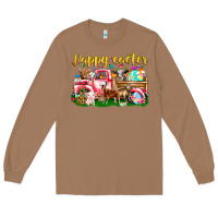 Toasted Coconut Happy Easter Animal Car Long Sleeve Tee - CowhideDigitalArt