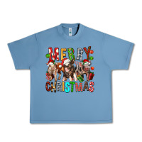 Pebble Blue Merry christmas pigs Urban Heavy Tee - FaDigitalArtStudio