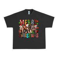 Pigment Black Merry christmas pigs Urban Heavy Tee - FaDigitalArtStudio