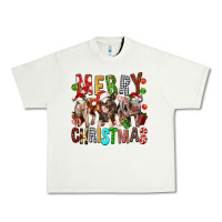 Pistachio Merry christmas pigs Urban Heavy Tee - FaDigitalArtStudio