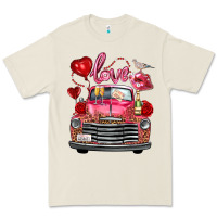 Bone Western Valentines Day Truck Love Bird Letter Premium Tee - FaDigitalArtStudio