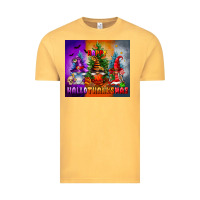 Vintage Mustard happy hallothanksmas Vintage Tee - FaDigitalArtStudio