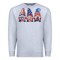 Heather Grey usa fourth of july gnomes Premium Sweatshirt - RanaPortraitStore