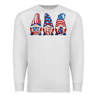 Oatmeal Heather usa fourth of july gnomes Premium Sweatshirt - RanaPortraitStore