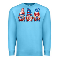 Ocean Blue usa fourth of july gnomes Premium Sweatshirt - RanaPortraitStore