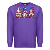Purple usa fourth of july gnomes Premium Sweatshirt - RanaPortraitStore