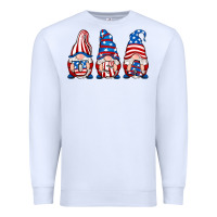 White usa fourth of july gnomes Premium Sweatshirt - RanaPortraitStore