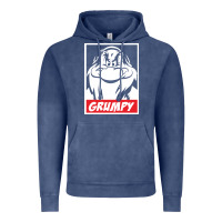 Vintage Denim grumpy funny Vintage Hoodie - linhVisuals
