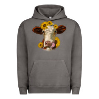 Pigment Tornado hereford cattle sunflowers heifer Urban Hoodie - Jasminsmagicworld