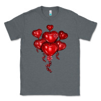 Charcoal Heather heart balloons olivia Classic Tee - OliviaCreatesArt