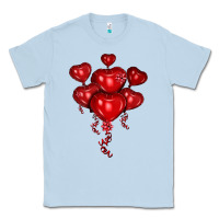 Dusty Blue heart balloons olivia Classic Tee - OliviaCreatesArt