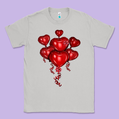 Heart Balloons Olivia Classic Tee Designed By Oliviacreatesart
