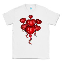 White heart balloons olivia Classic Tee - OliviaCreatesArt